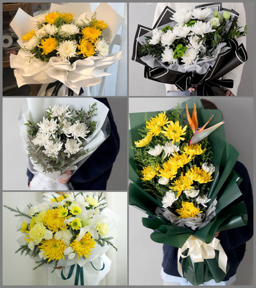 湖北咸宁市嘉鱼县潘家湾镇白事花束代送